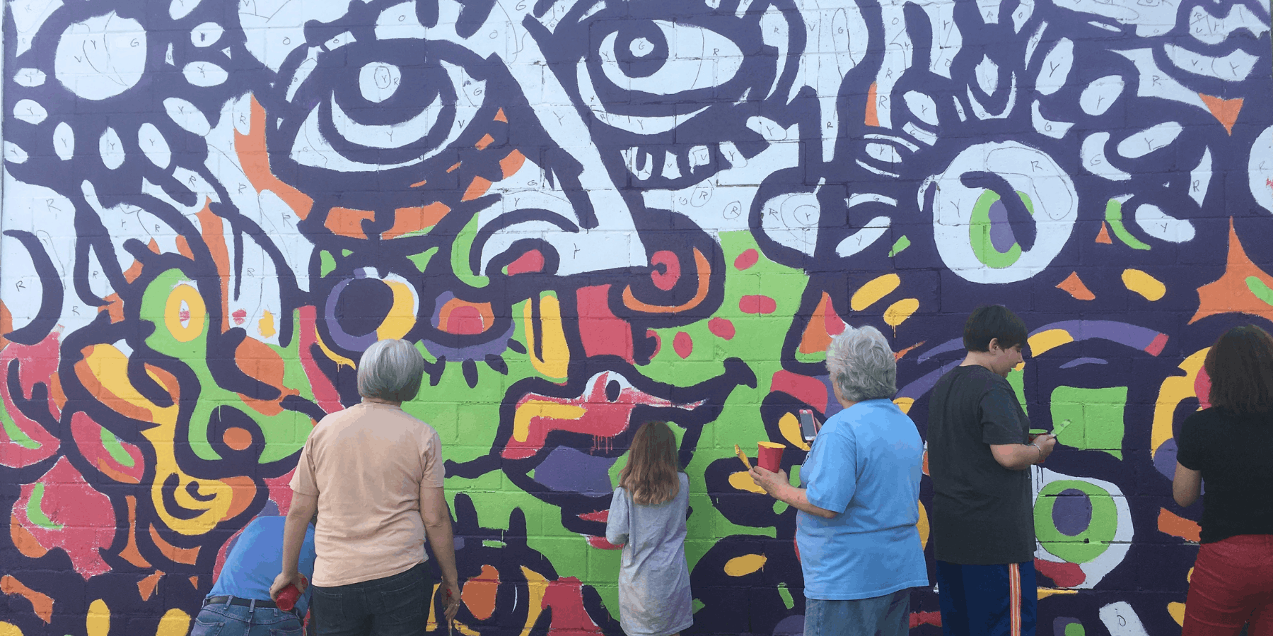 Community painting day one