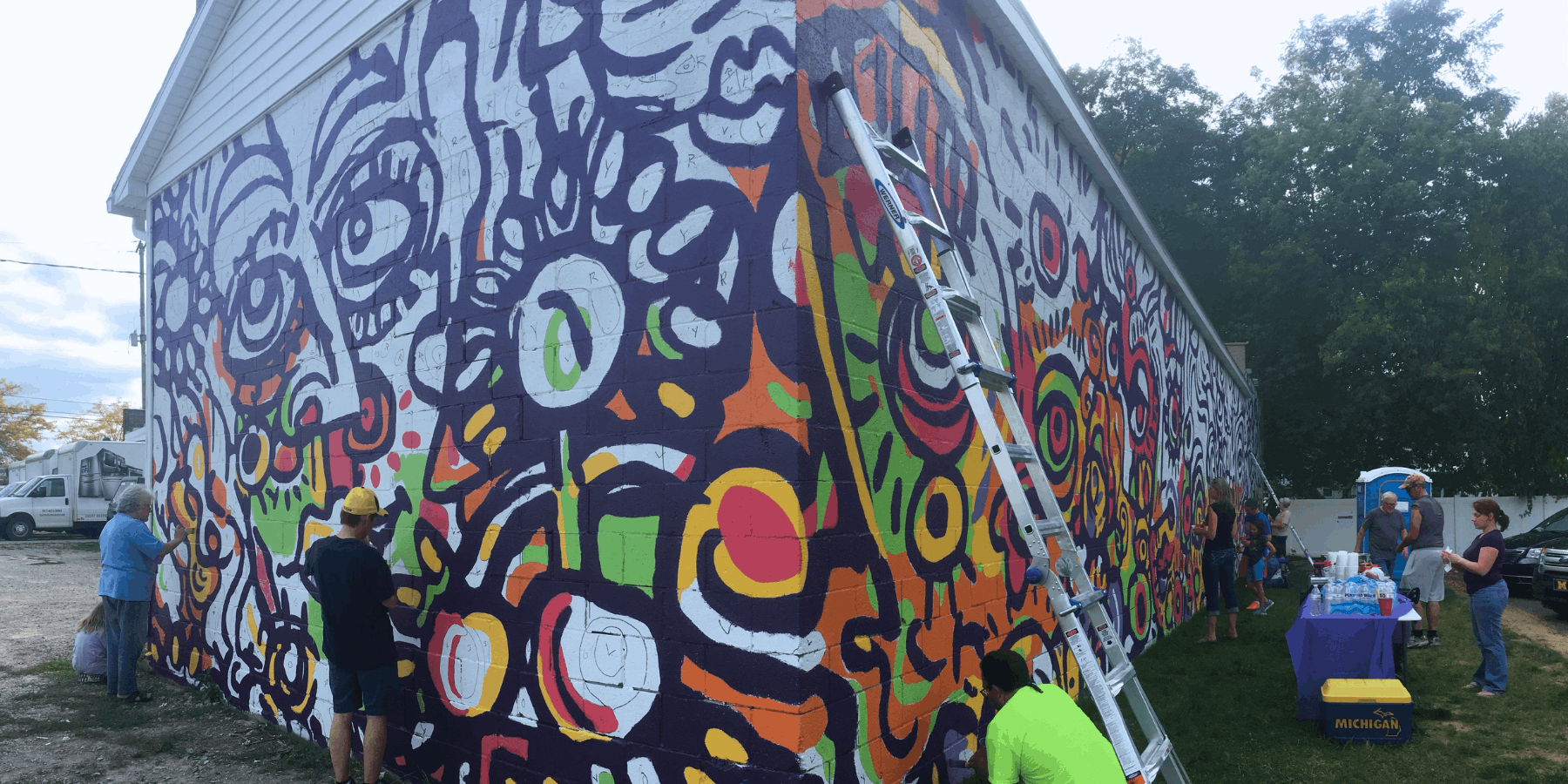 Community painting day one