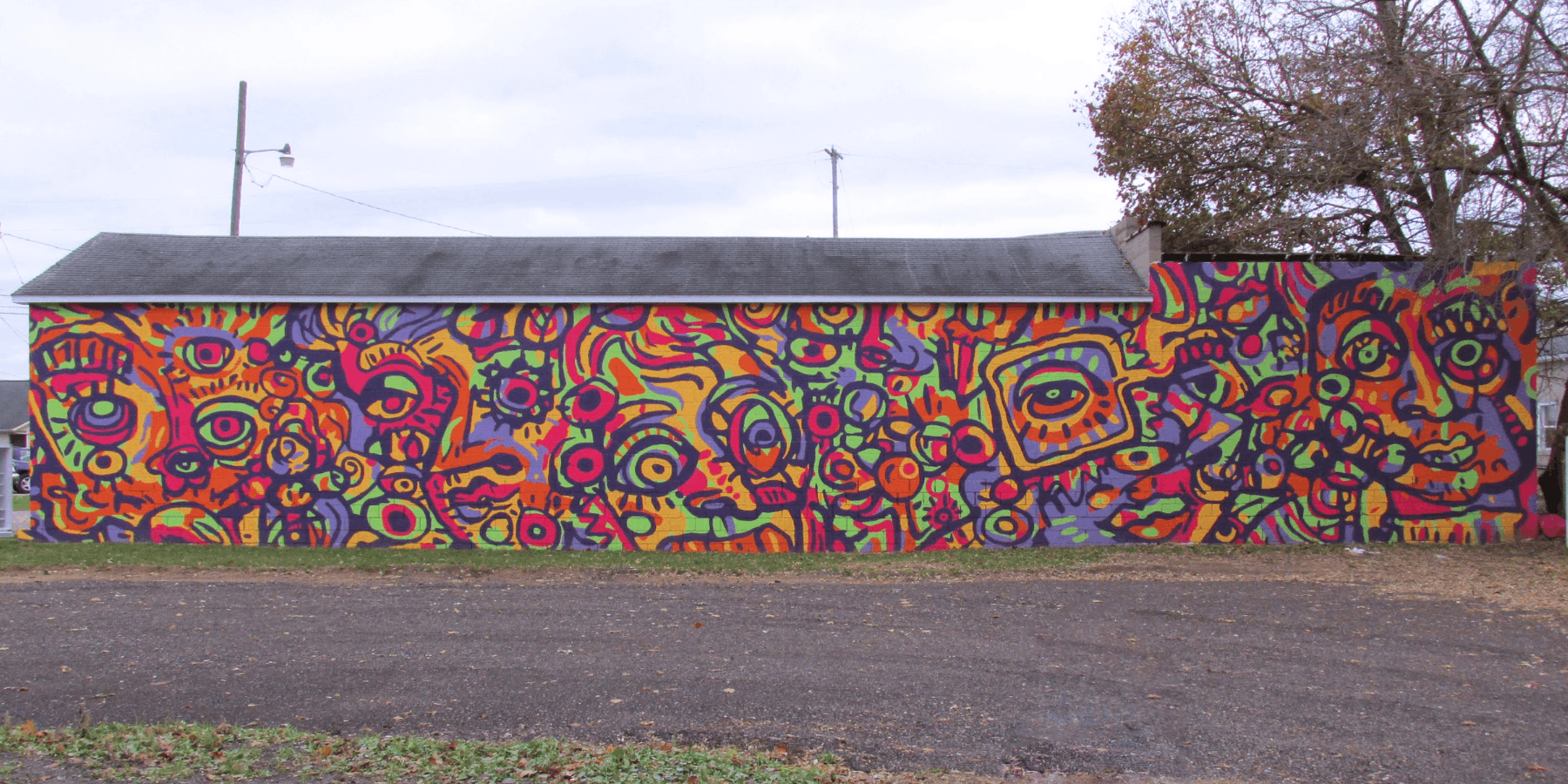Completed mural long side