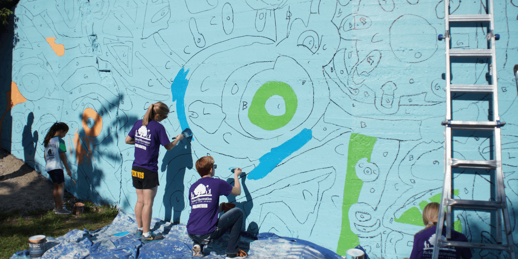 Community painting day one