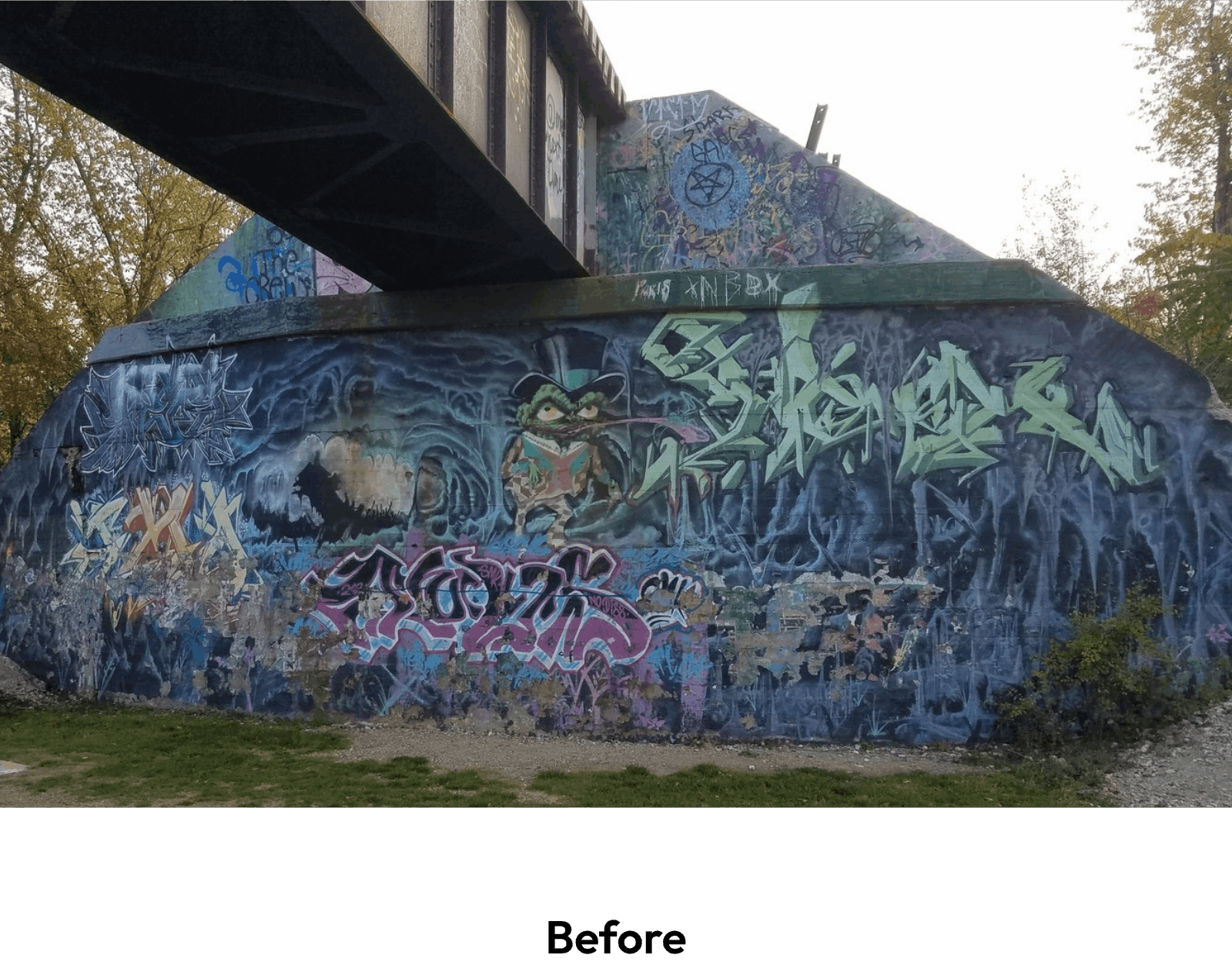 Before wall