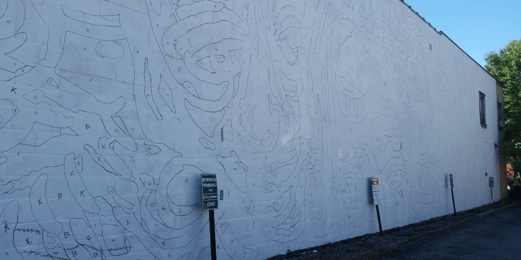 paint-by-number outlines
