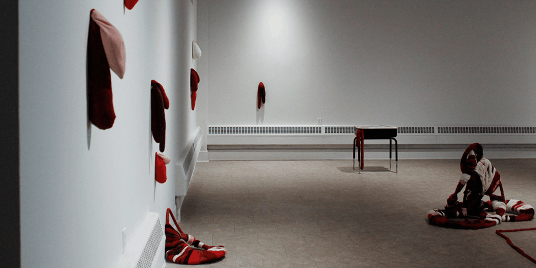 wall fo soft sculptures