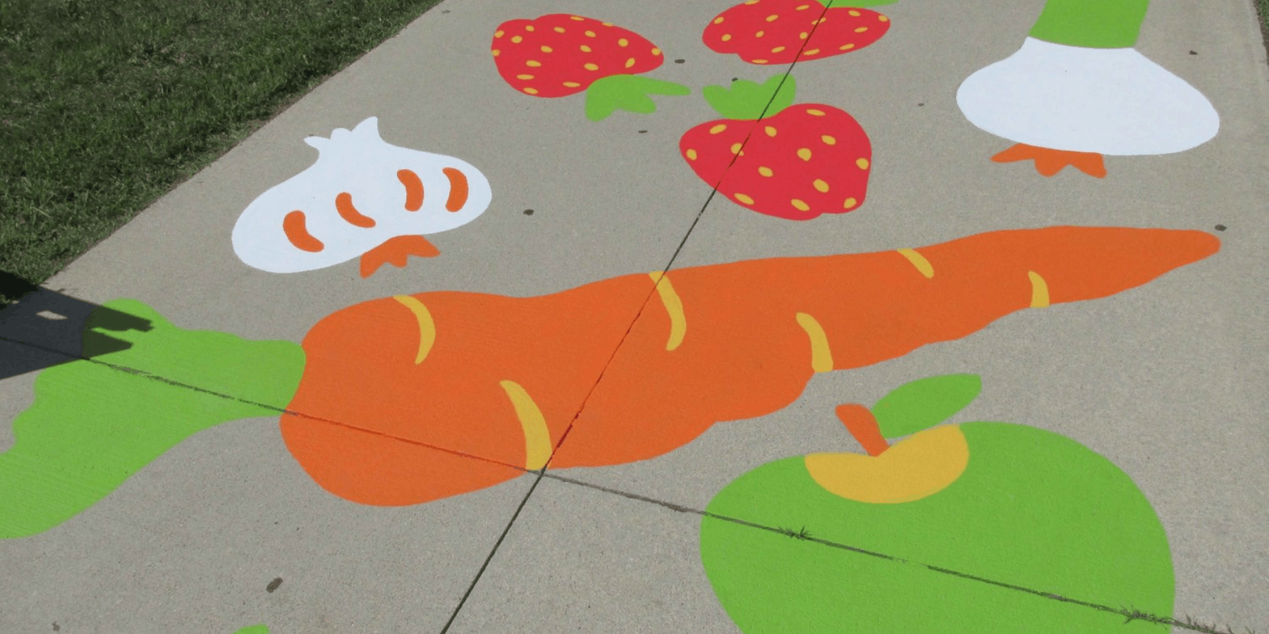 Large painted carrot
