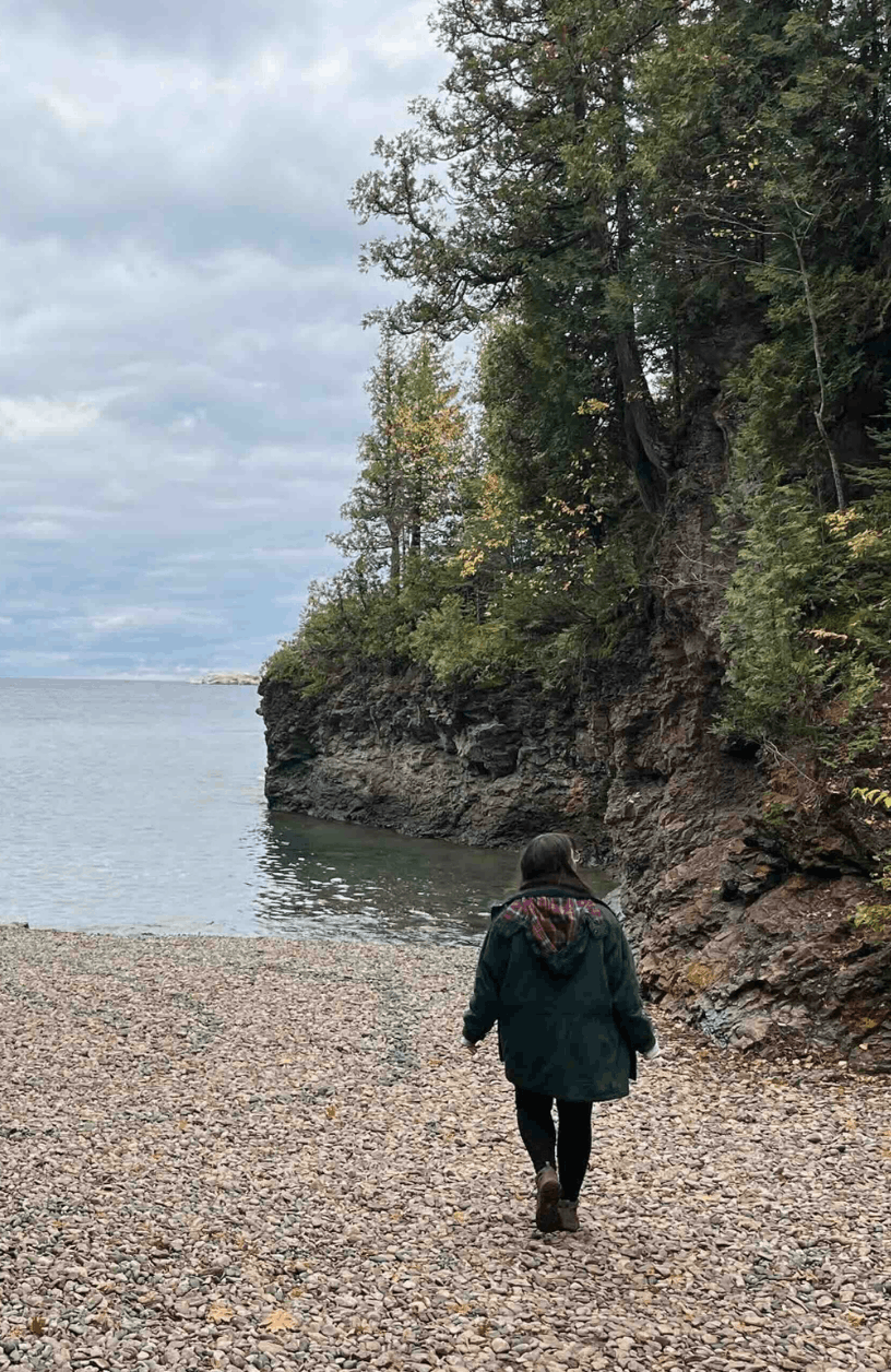Alex on a hike
