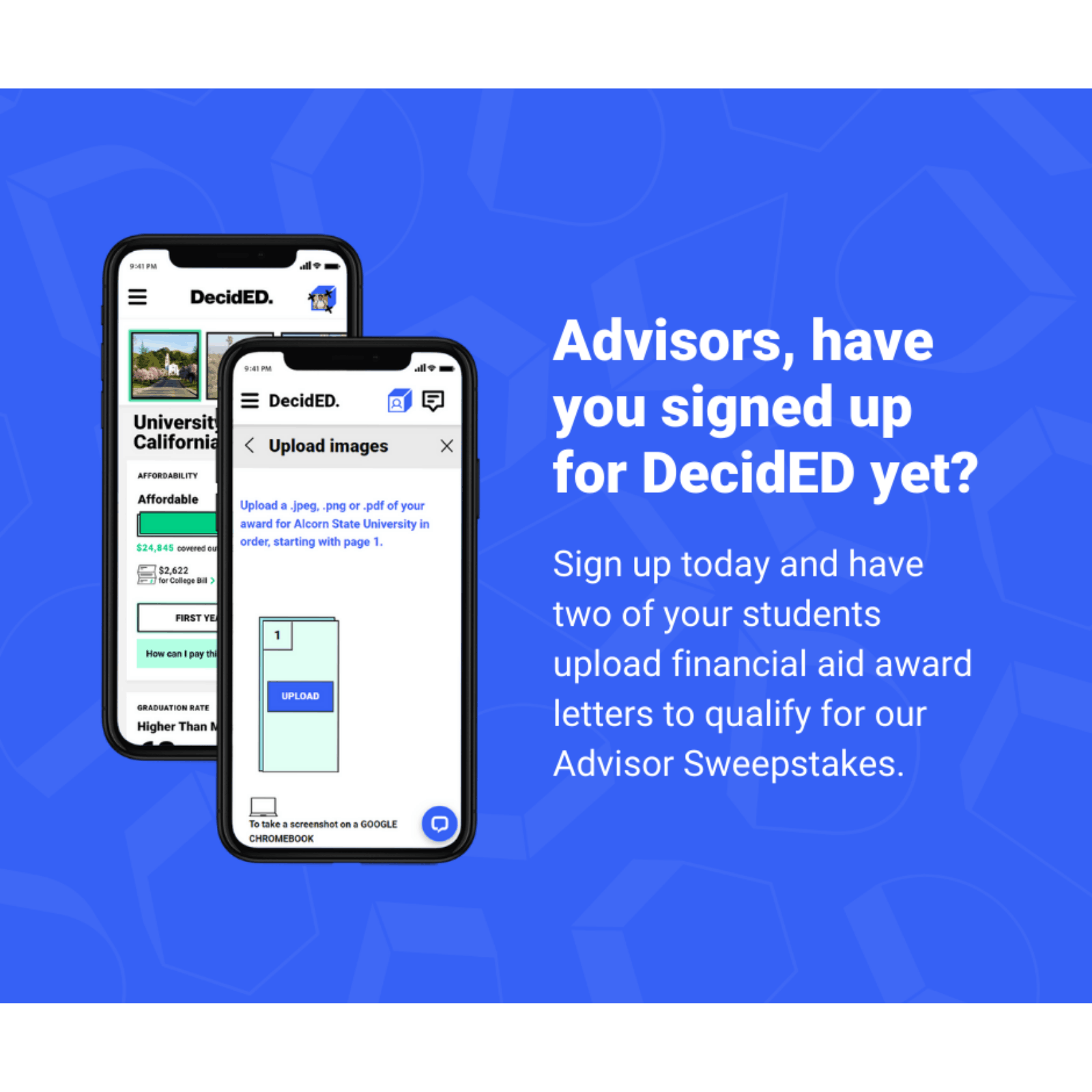 Advisor DecidED Social Graphic
