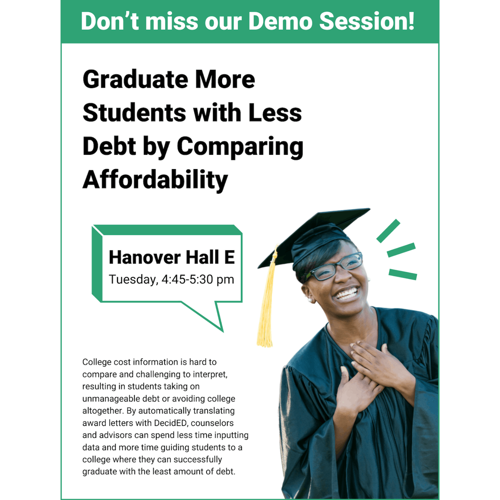 DecidED Student Demo Poster