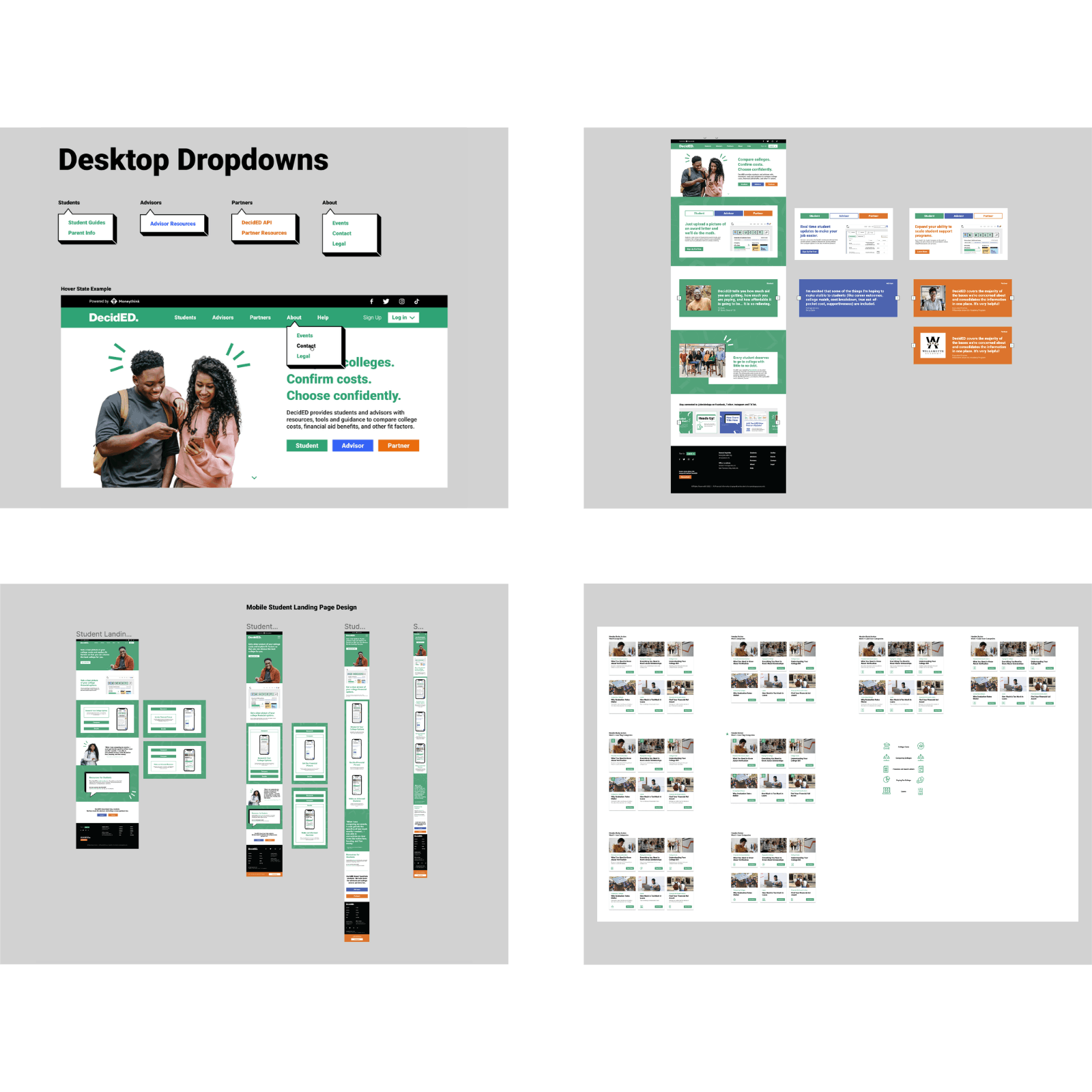 Website Designs Done in Figma