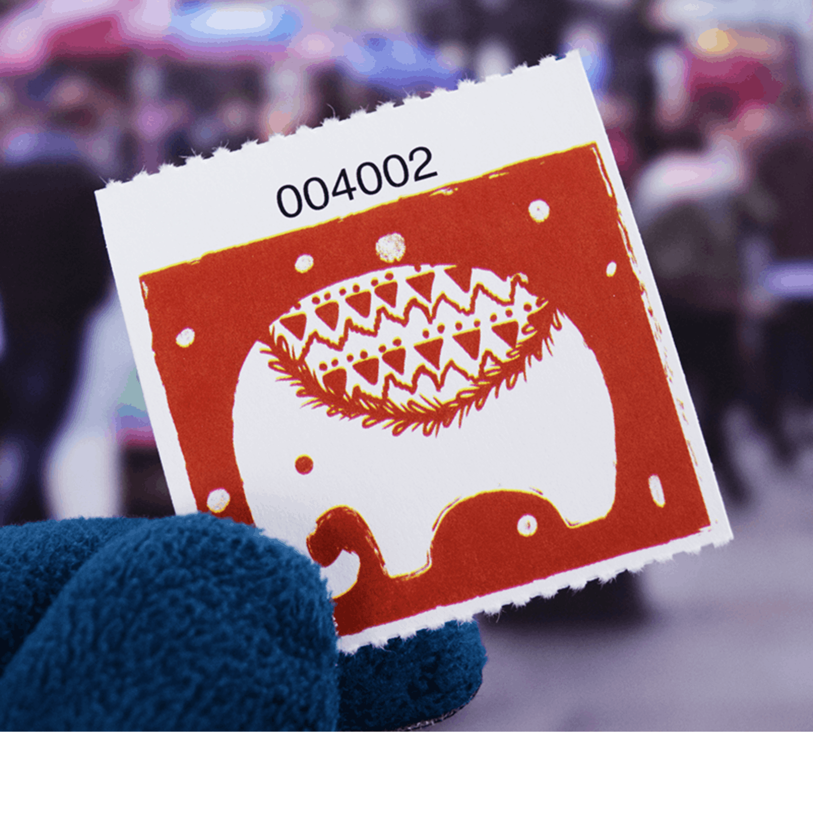 White Elephant Single Roll Ticket