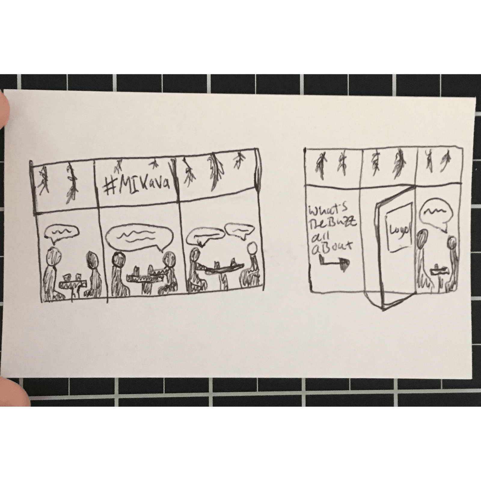 Sketch of Storefront Graphics