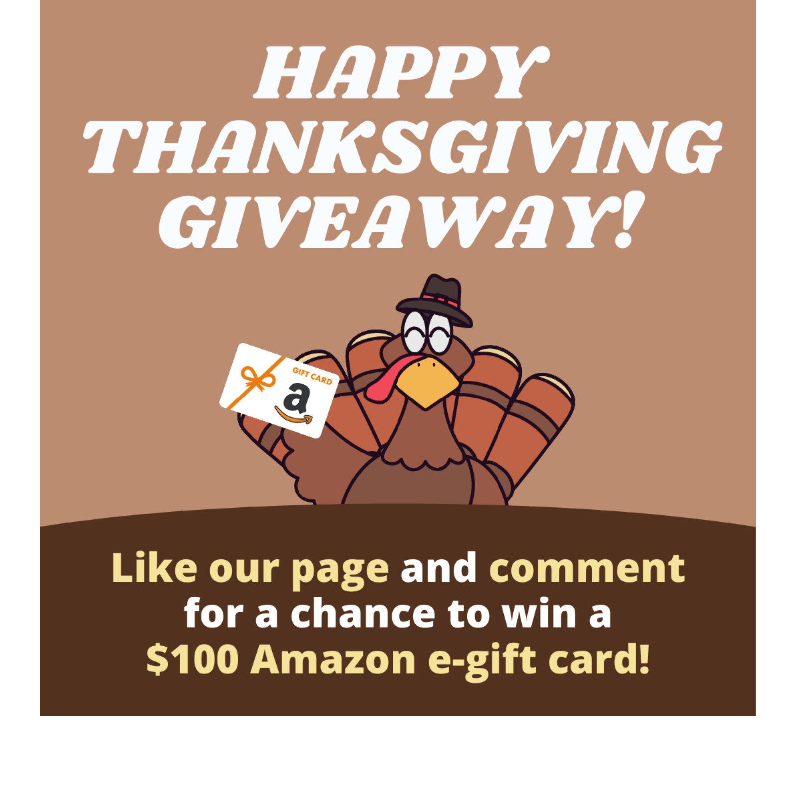 Thanksgiving Giveaway Social Media Graphic