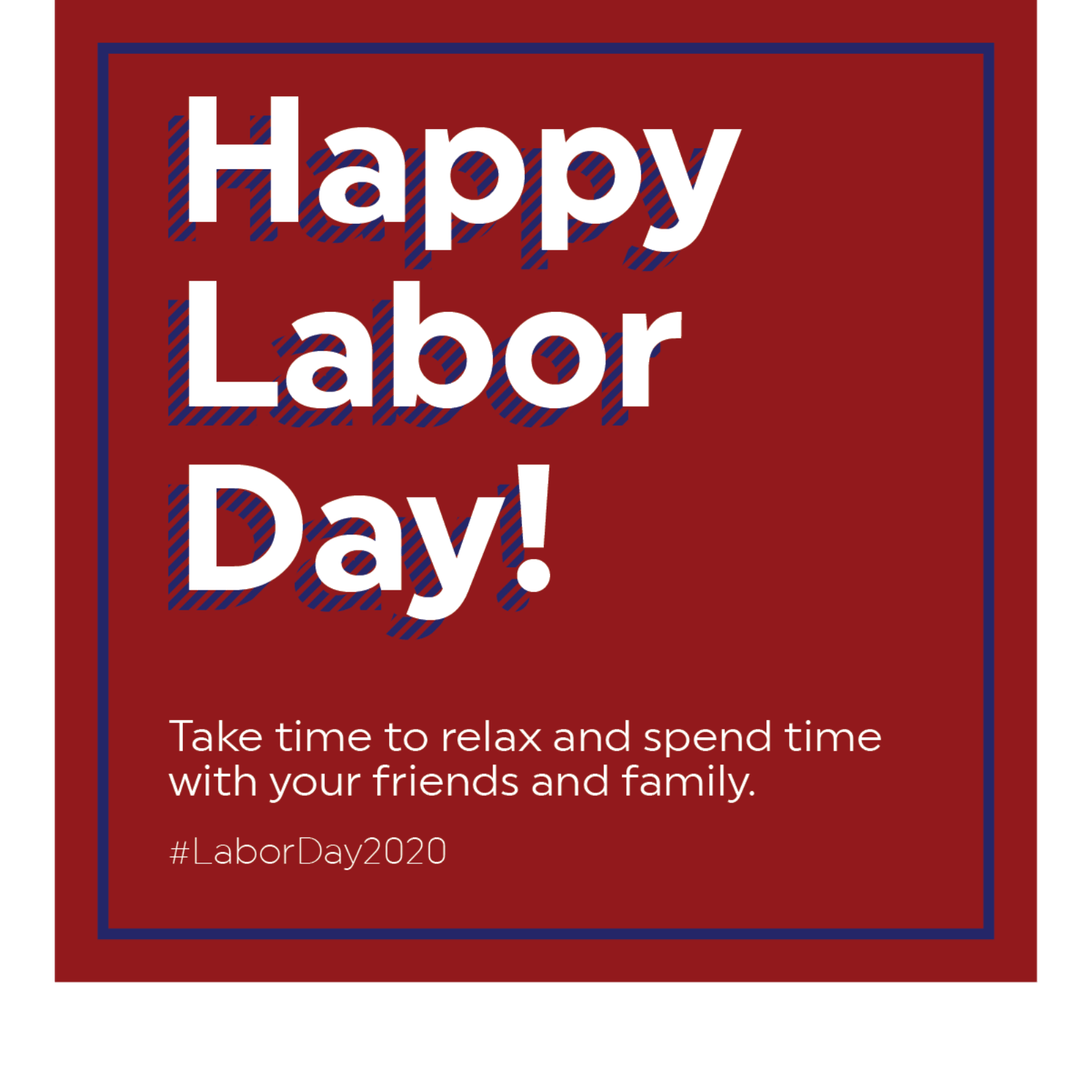 Labor Day Social Media Graphic